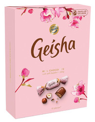 Продуктови Категории Бонбони Karl Fazer Geisha шоколадови бонбони с лешник 41 бр.